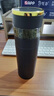 JOLEE法國品牌高檔智能保溫杯茶水分離泡茶水杯實(shí)用大容量生日禮物刻字 紳士黑（999足銀內膽）禮盒裝 曬單實(shí)拍圖