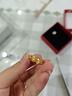 周六福（ZLF）七夕禮物  黃金戒指女款足金5G金蜂巢亮片指環(huán)光芒 計價T 15號 - 3.52g 曬單實拍圖