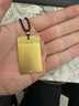 DR-FLVVS金包銀項(xiàng)鏈男平安無事牌黃l金吊墜女款999銀安康祥云款金不掉 大號-平安無事牌【約26.3克】 曬單實(shí)拍圖