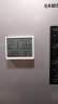 汉时（Hense）温湿度计闹钟家用厨房冰箱磁吸时钟桌面多功能电子小钟表HA8218 白色 实拍图
