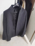 皮爾卡丹（pierre cardin）雙面羊絨大衣男士中長(zhǎng)款立領(lǐng)冬季加厚中年羊毛呢外套 深灰色 8856 170【M碼】 曬單實(shí)拍圖