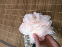 勛貍粑大號沐浴球大號浴花柔軟泡泡花不散起沫球搓背沐浴用品洗澡 兩個(gè)裝【桃粉+栗棕】 曬單實(shí)拍圖
