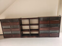 家逸實(shí)木書(shū)柜自由組合柜收納柜置物柜展示餐邊柜落地書(shū)架客廳格子柜 曬單實(shí)拍圖