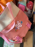 沫子 3-6年級小學(xué)生書(shū)包女生韓版初中生大容量輕便帆布兒童可愛(ài)雙肩包 粉色五件套帶徽章+小白熊掛件 曬單實(shí)拍圖