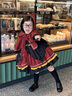 G.DUCKKIDS小黃鴨洛麗塔公主裙女童連衣裙萬(wàn)圣節服裝兒童cos服圣誕節表演服 哈利波特裙子 100 尺碼2~3歲【 90-100cm】 曬單實(shí)拍圖
