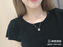 BOGLIA鉆石項(xiàng)鏈女18k玫瑰彩金雙C靈動(dòng)真鉆吊墜瑣骨鏈生日禮物送女友老婆 F-G/優(yōu)白 中號(hào)玫瑰金16分鉆 曬單實(shí)拍圖