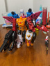 新南星神獸金剛4玩具5五合體六6合一變形機器人男孩兒童機甲玩具白虎青 8寸【超神獸星甲王】 曬單實(shí)拍圖