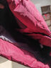 鴨鴨（YAYA）奶奶冬裝羽絨服女中老年人媽媽裝老太太保暖防寒加厚紅色新年外套 紫紅 4XL /185 曬單實(shí)拍圖