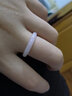 歐陽(yáng)先生白茶清歡琉璃指環(huán)冷淡風(fēng)情侶戒指潮女小眾手飾新年禮物 粉色 均碼 曬單實(shí)拍圖