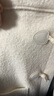 Teenie Weenie小熊毛呢大衣女冬季學(xué)院風(fēng)休閑牛角扣毛呢大衣綿羊毛連帽外套 乳白色 M (165) 曬單實(shí)拍圖