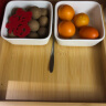 舍里创意陶瓷竹木分格干果盘客厅糖果瓜子小碟坚果盘杂锦盒零食收纳盒 四格零食盒 实拍图