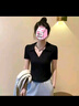駱駝（CAMEL）瑜伽服女款春夏季短袖衣服運(yùn)動(dòng)上衣透氣速干冰涼修身休閑T恤 6018 曬單實(shí)拍圖