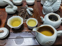 青澹汝窯虎年生肖系列套裝 功夫茶具套裝 整套茶具收藏款天青色 虎虎生威套裝 9件 天青色 曬單實(shí)拍圖