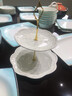景探景德鎮(zhèn)輕奢骨瓷餐具整套金邊漸變色碗碟套裝家用結(jié)婚喬遷新居送禮 天空之城方形天元煲 60件套 曬單實(shí)拍圖