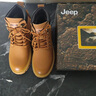 Jeep吉普25秋冬新款真牛皮防水踢不爛大黃靴男厚底增高工裝高幫馬丁靴 金黃（偏大，請拍小一碼） 41 曬單實(shí)拍圖