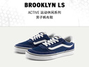 VANS范斯官方 Brooklyn LS藍(lán)色簡約復(fù)古男鞋板鞋 藍(lán)色  42 曬單實(shí)拍圖