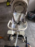 smartstroller遛娃神器嬰兒推車可坐可躺輕便折疊雙向高景觀0-6歲用寶寶溜娃車 月光灰(鋁合金車架+3D舒適透氣) 曬單實(shí)拍圖
