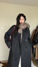 GARNUO高級感灰色呢子大衣女中長款2025秋冬季韓系赫本風(fēng)小個子毛呢外套 深灰色【羽絨內(nèi)膽】 M 【101-115斤】 曬單實拍圖