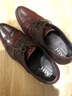 簡(jiǎn)美惠商務(wù)正裝男士皮鞋歐版英倫頭層牛皮大碼酒紅色單鞋子潮 酒紅色 40 曬單實(shí)拍圖
