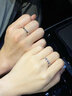 希緣925銀為愛(ài)加冕情侶對戒男女活口一對簡(jiǎn)約戒指情人節禮物送男女友 為愛(ài)加冕對戒+品牌禮盒 曬單實(shí)拍圖