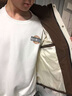 羅蒙（ROMON）國標立領(lǐng)羽絨服男士2025冬季新款短款韓版保暖鴨絨時(shí)尚外套 米白色 專(zhuān)柜同款 XL 130-145斤 曬單實(shí)拍圖