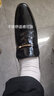 老爺車(chē)皮鞋男真皮牛皮透氣男士皮鞋漆皮商務(wù)正裝皮鞋軟底休閑中年爸爸鞋 LL0768黑色【單鞋款】 39 (245mm) 標準碼 曬單實(shí)拍圖