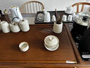 瓷牌茗茶具（cipaiming teaset）茶具整套家用客廳全自動(dòng)茶臺燒水壺一體式高檔辦公室會(huì )客泡茶套裝 電木紋九濤茶盤(pán)+黑色電熱爐 曬單實(shí)拍圖