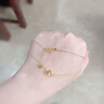 Vana黃金項(xiàng)鏈女999足金吊墜環(huán)環(huán)相扣七夕情人節(jié)禮物送女朋友老婆 項(xiàng)鏈（約3.2g）+證書(shū)+品牌禮盒 曬單實(shí)拍圖