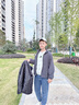 G.DUCKKIDS小黃鴨兒童外套秋冬男童沖鋒衣可拆卸戶外三合一加絨加厚夾棉冬裝 灰色 160 曬單實(shí)拍圖