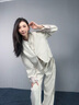 皮爾卡丹（pierre cardin）新中式盤扣套裝褲女春秋季新款干練氣質(zhì)時尚顯瘦西裝兩件套休閑 米白色套裝 3XL (建議135-150斤內(nèi)) 曬單實(shí)拍圖