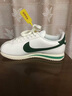 耐克（NIKE）女子 CORTEZ 輕便阿甘鞋休閑鞋 DN1791-101帆白/綠-黑 36 曬單實(shí)拍圖