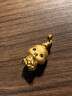 菜百首飾 黃金吊墜 3D鎏彩十二生肖吊墜不含鏈計價(jià) 酉雞約2.80克 曬單實(shí)拍圖