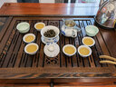 金灶（KAMJOVE）新中式雞翅木實木茶盤茶具套裝泡茶一體機茶海茶臺整套茶具R-350A 配茶爐K9+陶瓷茶具+茶渣桶 曬單實拍圖