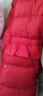戴維貝拉（DAVE＆BELLA）兒童上衣中國風(fēng)女童羽絨服新年小童防水外套冬裝新款寶寶衣服 中國紅【現貨】 130cm 【充絨量93.5g】 曬單實(shí)拍圖