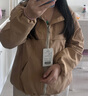 LOVER RUCCI休閑寬松女士薄款外套女春季2025年新款春秋時(shí)尚短款風(fēng)衣春裝上衣 卡其色 XL [116-125斤] 曬單實(shí)拍圖