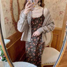 莫代爾針織衫女2025春秋冬季新款軟糯絞花寬松短款毛衣外套麻花米白開(kāi)衫 咖啡色 S 【建議85-95斤】 曬單實(shí)拍圖