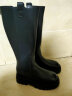 他她（TATA）高筒厚底骑士靴女加绒户外保暖靴英伦潮酷长靴冬季WXK02DG2 黑色(单里) 39 实拍图
