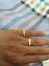 歐顏（OYshipin）黃金戒指999足金情侶戒指一對男女開口對戒結(jié)婚戒生日送女友 Forever情侶一對重7.87g 曬單實(shí)拍圖