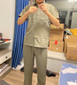 恒源祥中老年冰絲短袖男夏季爸爸套裝夏裝爺爺衣服夏天老人男士 豆綠色【3073短袖套裝】 父親節(jié)衣服套裝 XL 41建議125-145斤 父親節(jié)衣服套裝 曬單實(shí)拍圖