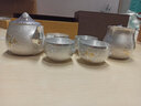 泰光銀樓 銀壺蘭花999足銀茶具套裝銀茶壺茶杯茶道泡茶壺主人杯公道杯 一壺4杯+公道杯套裝約680克 禮盒包裝 曬單實(shí)拍圖