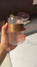 DELISOGA日式玻璃杯子家用客廳待客耐高溫茶杯套裝耐熱喝水杯防燙水杯 6直筒杯+四方壺+黑色架+金把盤 曬單實(shí)拍圖