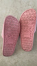 路路佳 路路佳拖鞋女2024新款夏季橡膠底老人防滑浴室靜音男女涼拖鞋 皮粉色 （舒適PVC材質(zhì) 腳感好） 41 曬單實(shí)拍圖