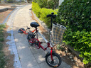 GOGOBIKE 12英寸迷你便攜學(xué)生男女式成人小型高碳鋼折疊自行車小輪單車 合金紅 曬單實拍圖
