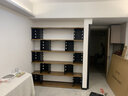 鐵卓耐美式實(shí)木書(shū)架靠墻置物架辦公室簡(jiǎn)約展示架客廳背景墻鐵藝書(shū)柜落地 雙支架160*35*200（板厚3cm） 曬單實(shí)拍圖