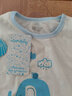 貝貝怡嬰兒衣服男女寶寶肩開(kāi)內衣套裝春夏季純棉輕薄長(cháng)袖套頭上衣褲子 淺藍 80 （建議年齡9-15月） 曬單實(shí)拍圖