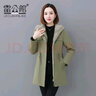 雷公館 派克服女中長(cháng)款2024冬新款皮草外套整貂可拆卸貂皮內膽水貂毛領(lǐng) 綠色(整貂) XL 曬單實(shí)拍圖