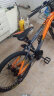 凤凰（Phoenix）山地自行车成人变速内走线铝车架单车24英寸24速传世5.8消光灰橙 实拍图