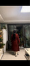 歌力思（ELLASSAY）【博主同款】秋冬新款綿羊毛安可拉紅雙面呢毛呢大衣B-D003 赭石色 M 曬單實(shí)拍圖