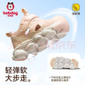 巴布豆童鞋兒童運動鞋早秋透氣網(wǎng)面防滑女童鞋寶寶男童鞋活力粉25碼 曬單實拍圖