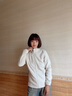 西域駱駝（VANCAMEL）抓絨衣男女加厚保暖搖粒絨內(nèi)膽開衫柔軟舒適立領(lǐng)上衣休閑衛(wèi)衣外套 YR669米白-女 L 曬單實拍圖